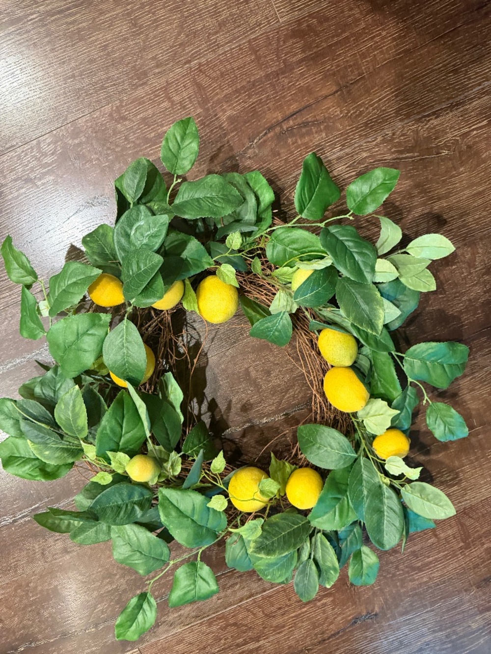 New Pottery Barn Monique Lhuillier  Faux Lemon Wreath